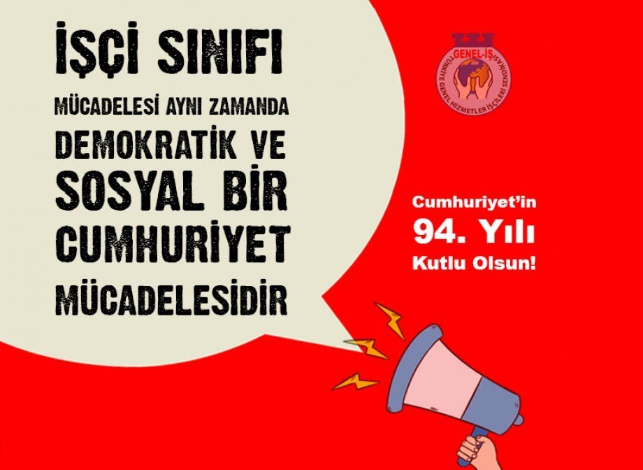 Cumhuriyet’in 94. Yılı Kutlu Olsun! Cumhuriyet’in